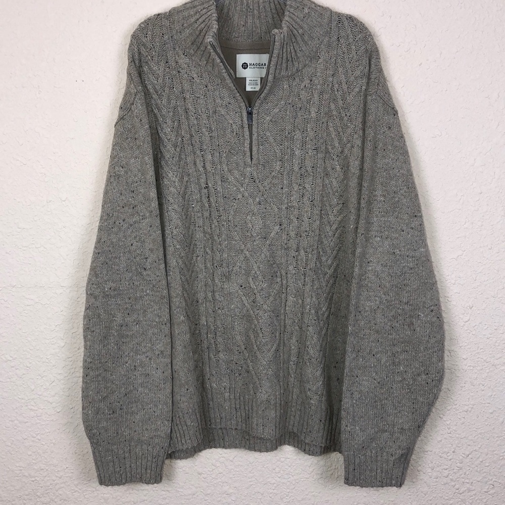 Hagar sweater with a quarter zip men’s sweater